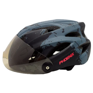 Шлем велосипедный Phoenix H718-2 с очками Black/Grey