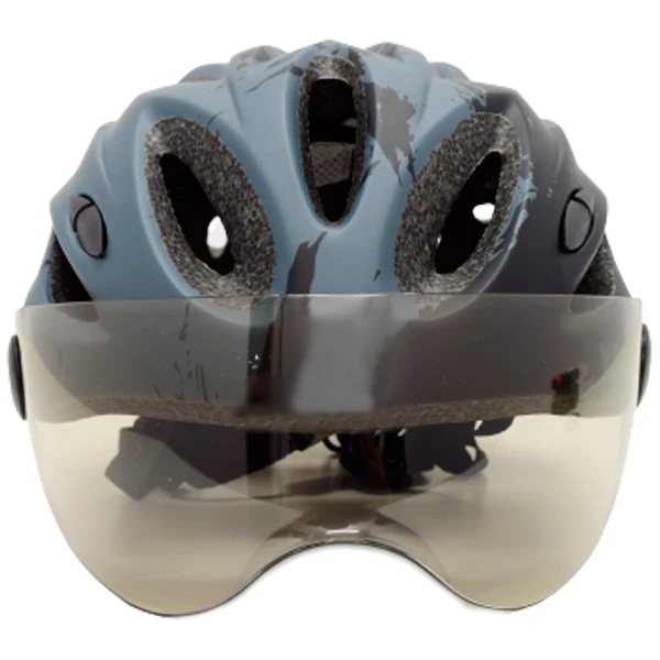 Шлем велосипедный Phoenix H718-2 с очками Black/Grey - фото 2