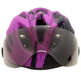 Шлем велосипедный Phoenix H-718 с очками Black/Purple - фото 2