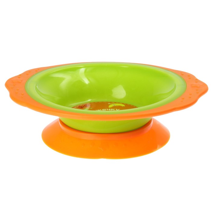 Набор посуды «Фруктовое счастье», 3 предмета: тарелка на присоске 250 мл, вилка, ложка 