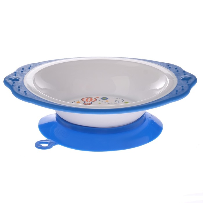 Набор детской посуды «Лучший ребёнок», 3 предмета: тарелка на присоске 250 мл, ложка, вилка, от 5 мес. 