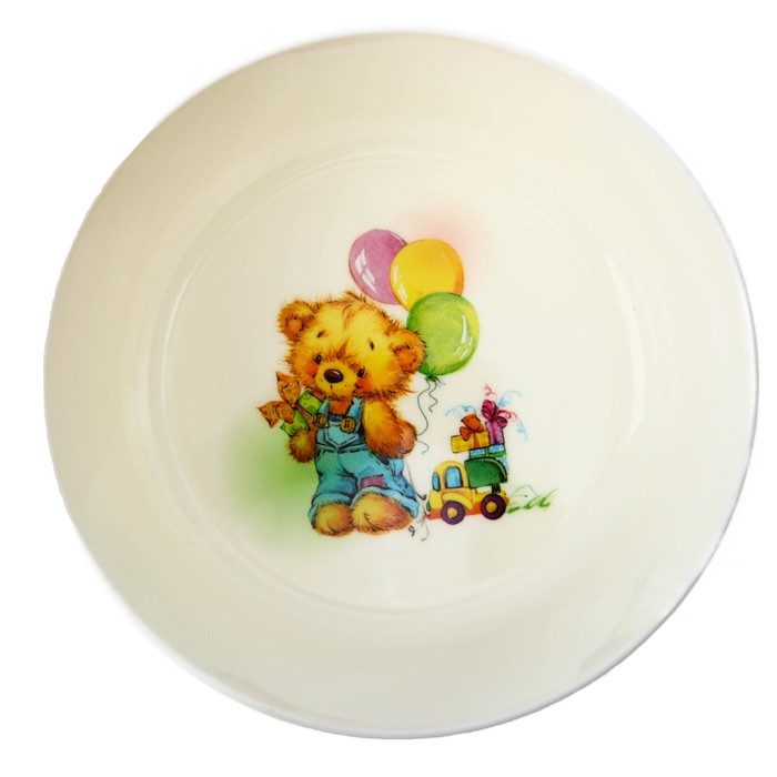 Набор детской посуды Bears, 3 предмета: тарелка 450 мл, миска 430 мл, стакан 270 мл, от 6 мес. 