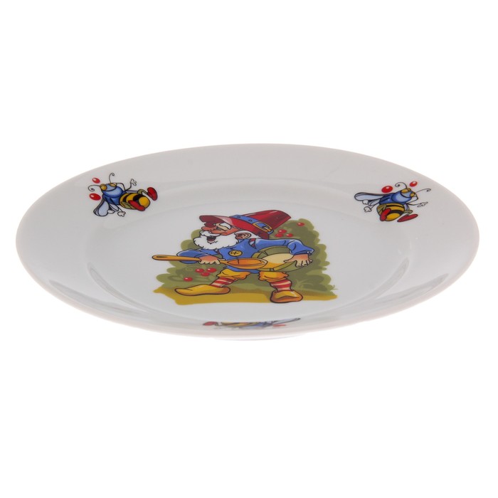 Набор детский "Лесовичок", 3 предмета: салатник 360 мл, тарелка 17 см, кружка 200 мл 