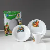 Набор посуды "Детство"алфавит  деколь, 3 предмета  - фото 18