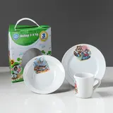 Набор посуды "Детство"алфавит  деколь, 3 предмета  - фото 11