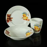 Набор детской посуды "Утёнок, медвежонок", 3 предмета: тарелка 17,5 см, миска 250 мл (17,5 см), кружка 260 мл  - фото 7