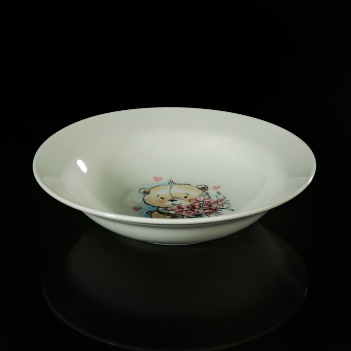 Набор посуды "Кроха", 3 предмета: тарелка 17,5 см, миска 250 мл (17,5 см), кружка 260 мл 