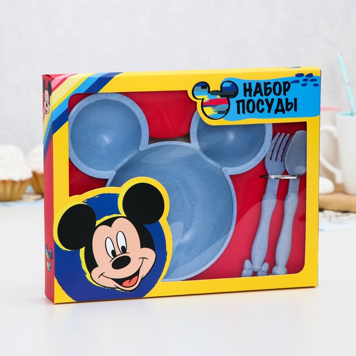 Набор детской посуды, Микки Маус 