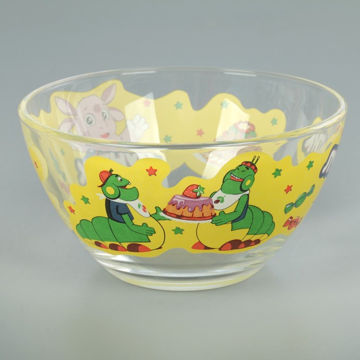 Набор детской посуды "Лунтик", 3 предмета: кружка 200 мл, салатник d=13 см, тарелка d=20 см 