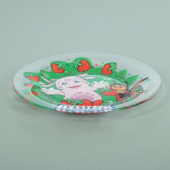 Набор детской посуды "Лунтик", 3 предмета: кружка 200 мл, салатник d=13 см, тарелка d=20 см 