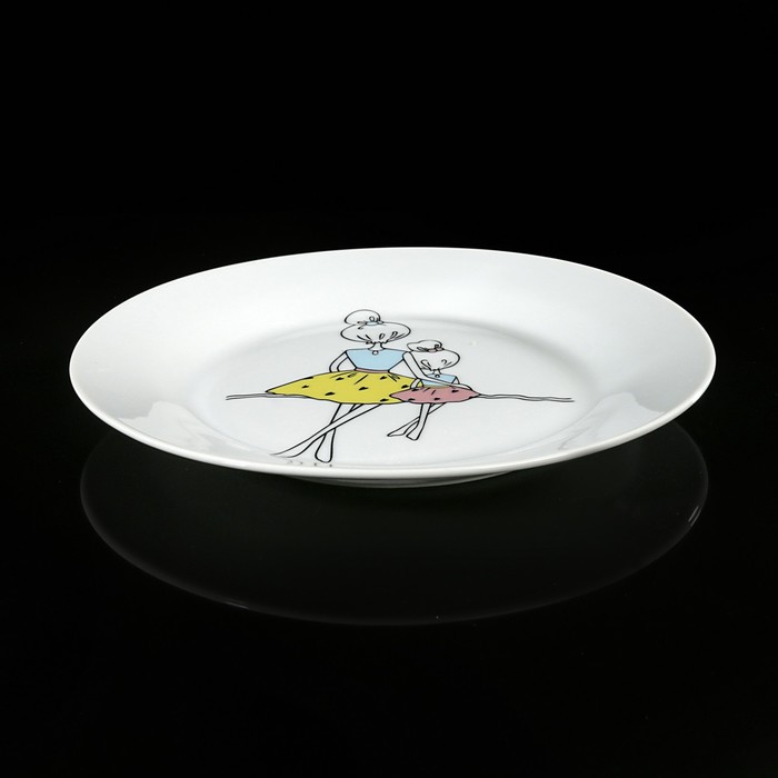 Набор посуды "Мама", 3 предмета: кружка, тарелка глубокая, тарелка плоская 