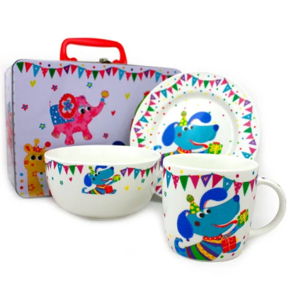 Набор детской посуды Акку Щенок 3 пр. (7307А)