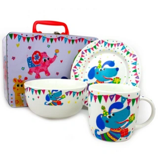 Набор детской посуды Акку Щенок 3 пр. (7307А)