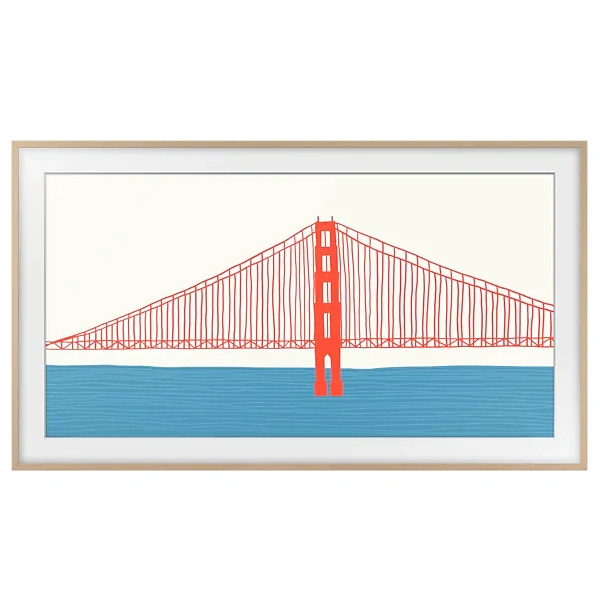 Samsung теледидар жақтауы Ағаш The Frame 75" VG-SCFA75TKBRU Древесный