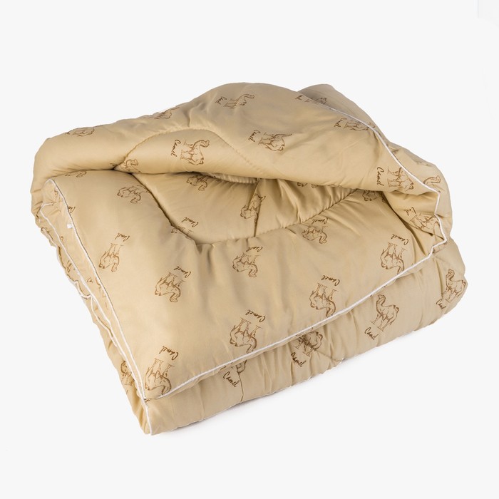 Одеяло Верблюд зимнее 140х205 см, полиэфирное волокно, п/э 100% 