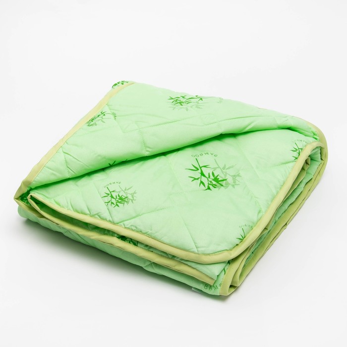 Одеяло с окантовочной лентой в чемодане 142х205  см, пэ/бамбук, 300г/м2 