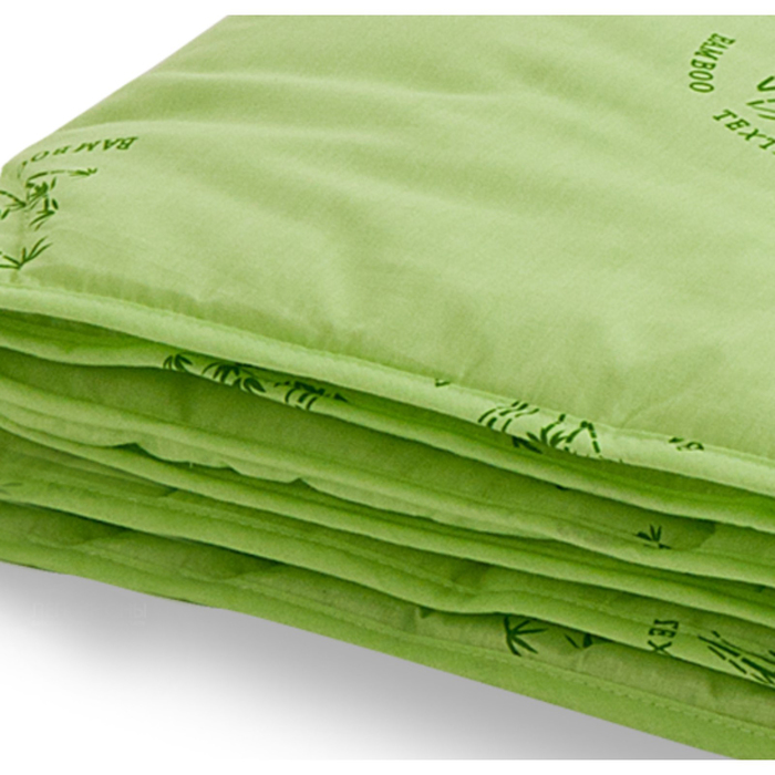 Одеяло лёгкое "Бамбук", размер 110х140 см, поплин, салатовый 