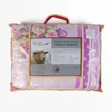 Одеяло Овечья шерсть стеганое облегченное 140х205 см, полиэфирное волокно 150 гр/м2, п/э 100   40650  - фото 8