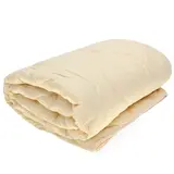 Одеяло Овечья шерсть всесезонное 140*205см,беж,овечья шерсть/силиконизированное волокно,микрофибра,2 