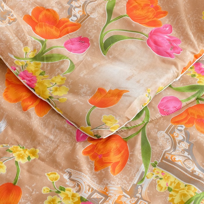 Одеяло всесезонное 140х205 см, цвет МИКС, полиэфирное волокно, полиэстер 