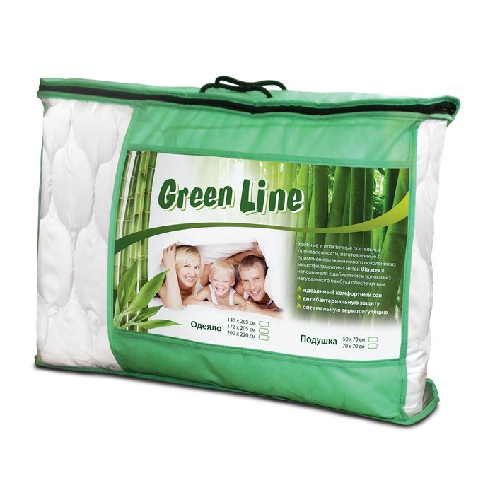 Одеяло Green Line облегчённое, размер 172х205 см, хлопок 
