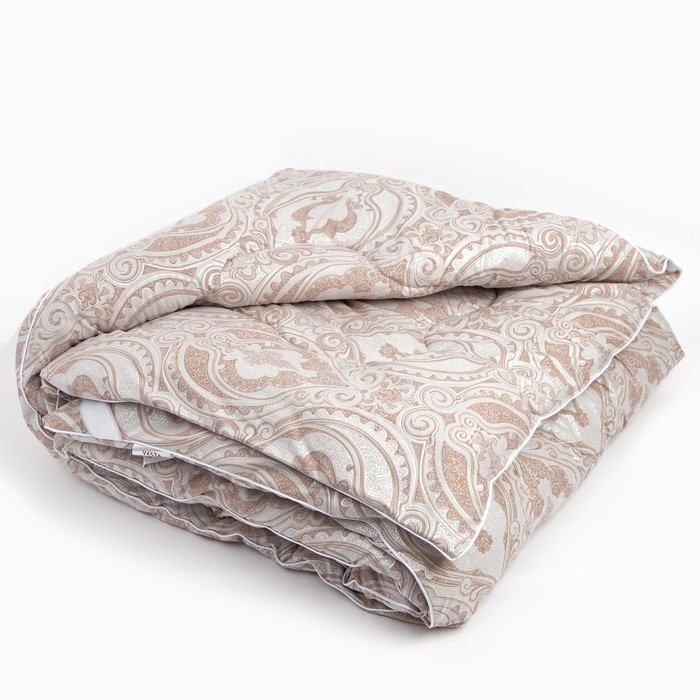Одеяло зимнее 220х205 см, шерсть верблюда, ткань тик, п/э 100% 