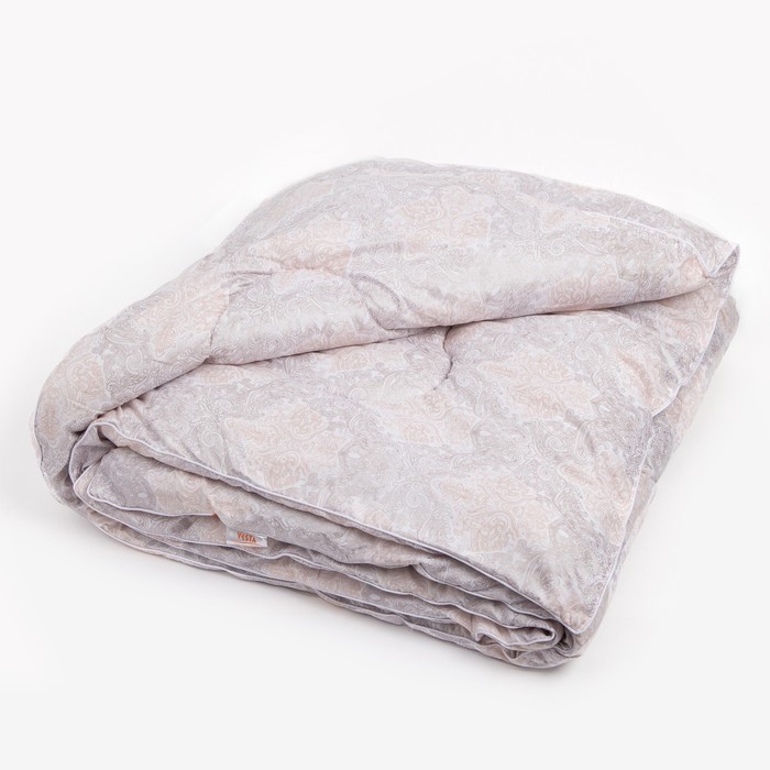 Одеяло зимнее 220х205 см, шерсть овечья, ткань тик, п/э 100% 