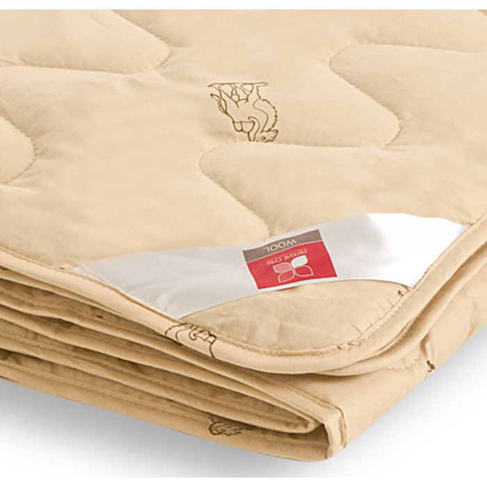 Одеяло лёгкое "Верби", размер 172х205 см, тик, бежевый 