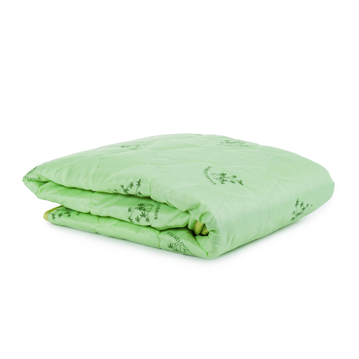 Одеяло Бамбук стеганое облегченное 172х205 см, полиэфирное волокно 150 гр/м2, п/э 100% 