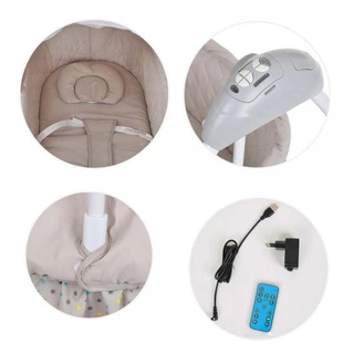 Электрокачели-колыбель Pituso SG239 Camellia Beige Star