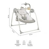 Электрокачели Indigo Star Beige - фото 6