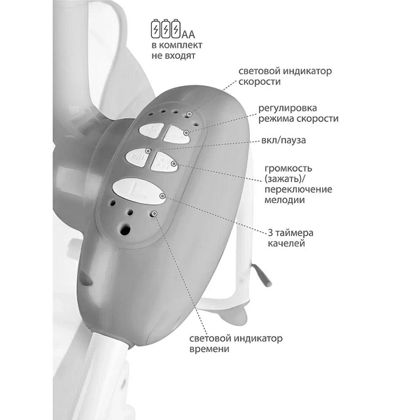 Электрокачели Indigo Star Pink - фото 7