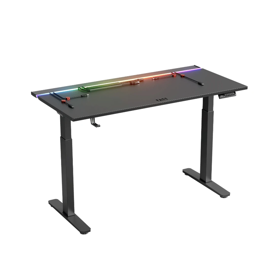 Компьютерный стол 1STPLAYER FAST-1470-RGB-BK 