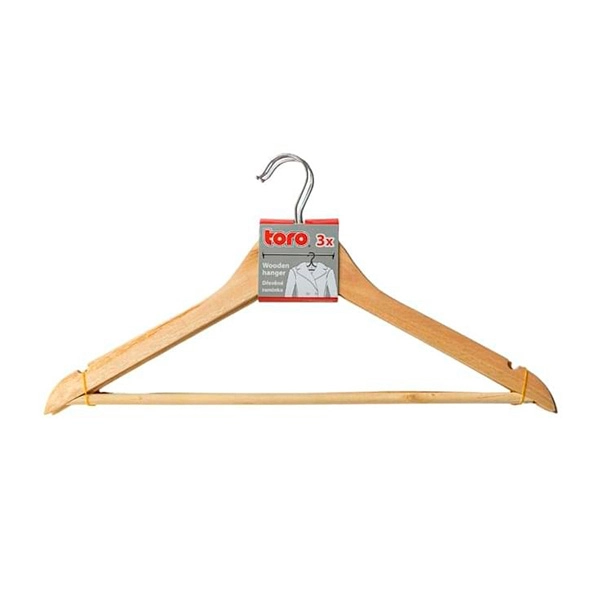 Плечики для одежды Toro деревянный набор 3 шт (360584)