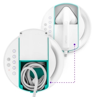 Kitfort бумен кептіргіш КТ-9110 - 3 ақ-көгілдір - фото 4