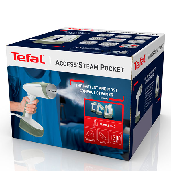 Tefal қолмен бумен кептіргіш Access Steam Pocket DT3053
