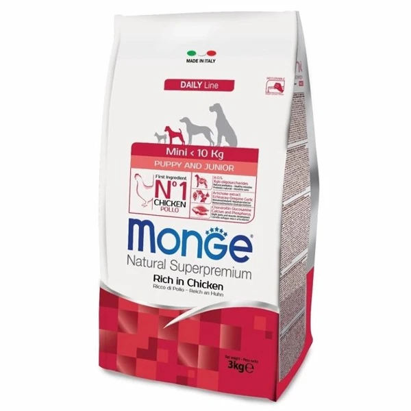 Сухой корм Monge Mini Puppy & Junior для щенков мелких пород (с 2-х месяцев)