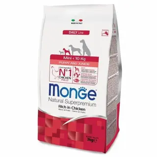 Сухой корм Monge Mini Puppy & Junior для щенков мелких пород (с 2-х месяцев)