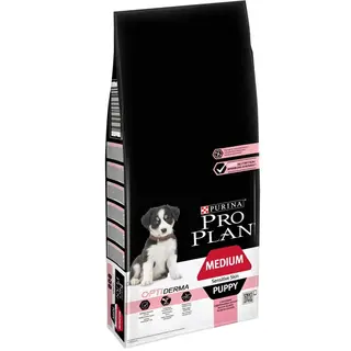 Сухой корм Pro Plan Puppy Medium Sensitive для щенков средних пород с чувствительной кожей с лососем 12 кг