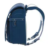 Ранец с клапаном, аналог Рандосеру, 35 х 24 х 18, кожзам, тёмно-синий, в подарочной коробке 