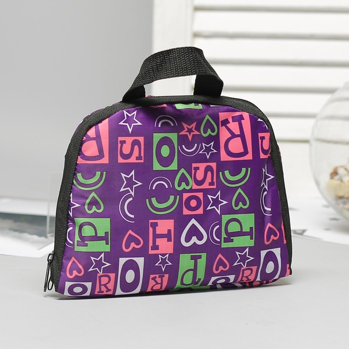 Рюкзак складной, отдел на молнии, наружный карман, 2 боковые сетки, цвет фиолетовый 