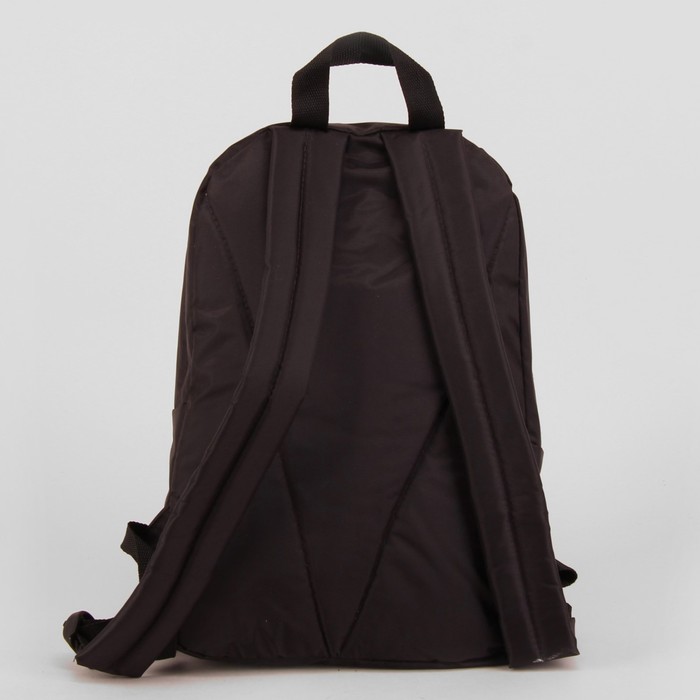 Рюкзак молодёжный, отдел на молнии, наружный карман, цвет чёрный 