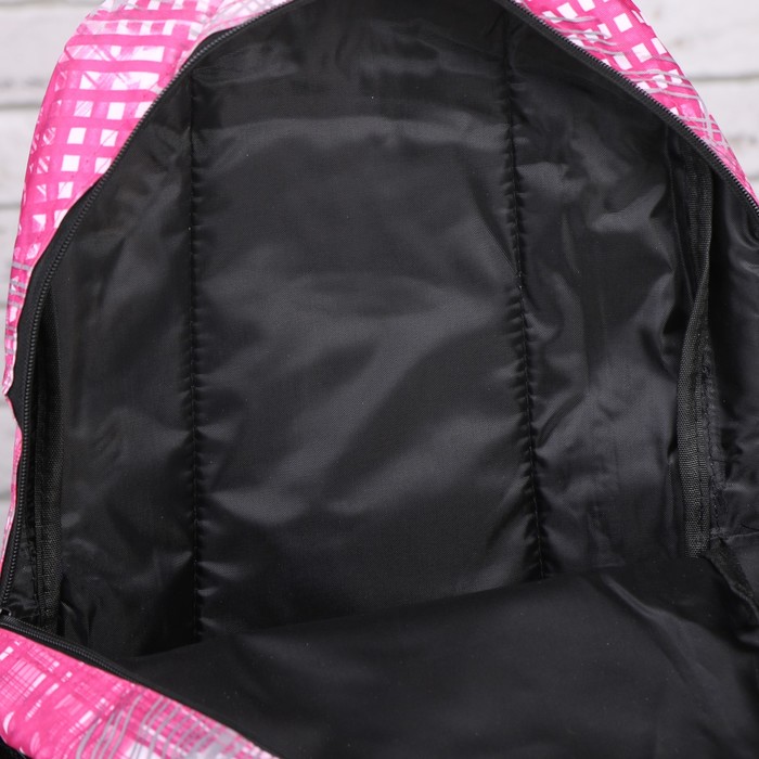 Рюкзак школьный, отдел на молнии, наружный карман, 2 боковых сетки, цвет малиновый 
