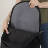 Рюкзак школьный, отдел на молнии, наружный карман, цвет чёрный  - фото 7