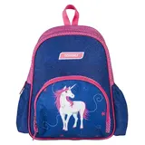 Рюкзак школьный Target 35*28*12 дев. "Белая лошадь", синий/розовый  - фото 2