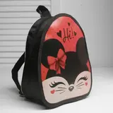 Рюкзак детский, отдел на молнии, цвет чёрный  - фото 3