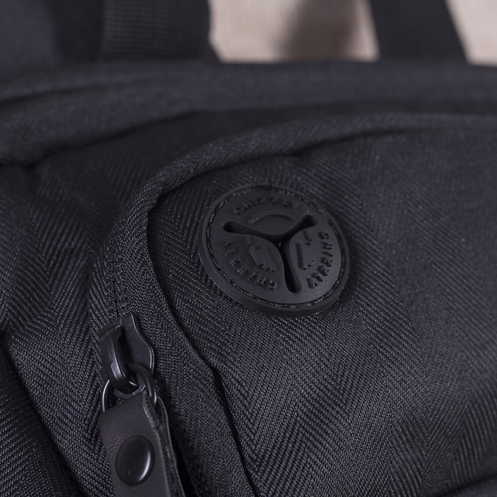 Рюкзак молодёжный, 2 отдела на молниях, наружный карман, 2 боковых кармана, цвет чёрный 