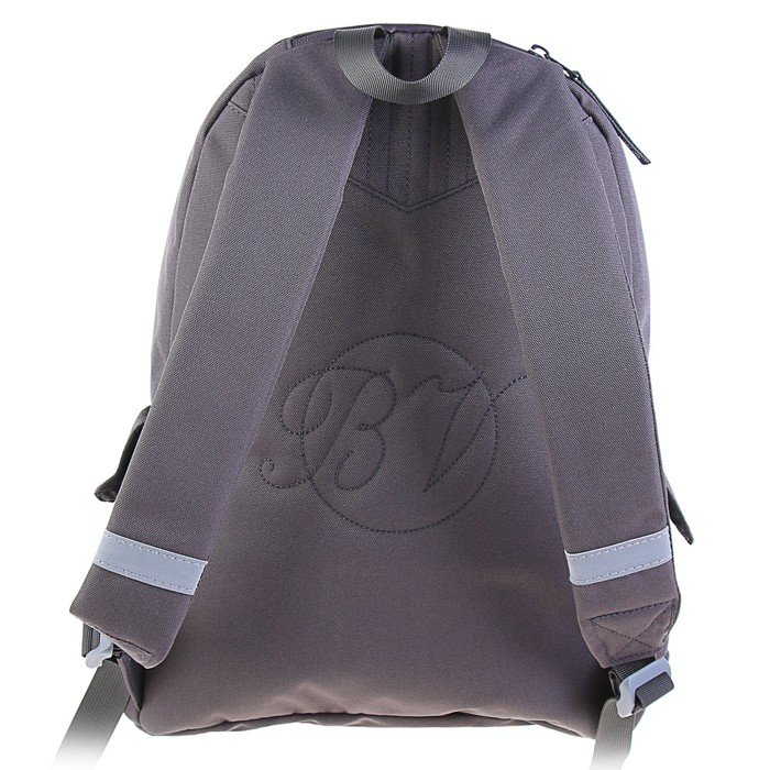 Рюкзак школьный Bruno Visconti, 40 х 30 х 17 см, для мальчика, «Звезда», тёмно-серый 