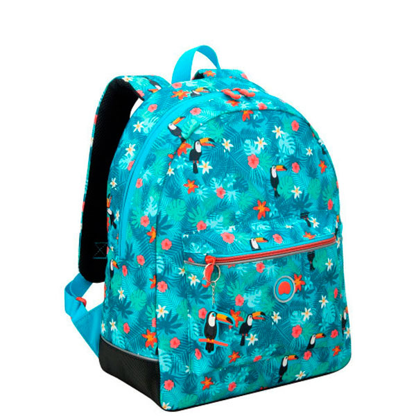 shkolnyj ryukzak delsey school 2018 backpack turquoise
