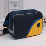 Портфель школьный Grizzly, цвет тёмно-синий/жёлтый  - фото 2